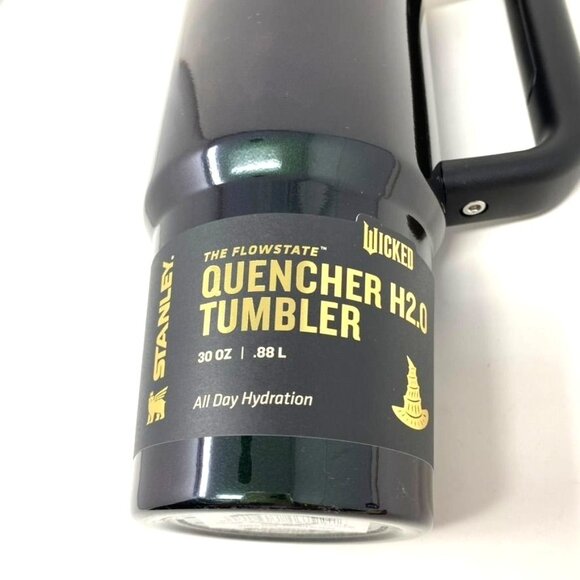 Stanley 30 oz Stainless Steel H2.0 Flowstate Quencher Tumbler Elphaba For Good - Picture 7 of 13